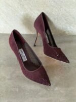 Jimmy Choo LOVE PUMPS "Burgundy degradé crystals mesh upper with a pointed toe" - Image 2