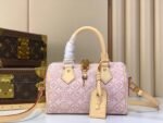 Louis Vuitton Speedy Bandouliére 20 jacquard canvas in a rose ruban pink palette