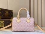 Louis Vuitton Speedy Bandouliére 20 jacquard canvas in a rose ruban pink palette - Image 2