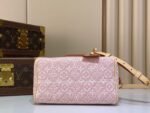 Louis Vuitton Speedy Bandouliére 20 jacquard canvas in a rose ruban pink palette - Image 3