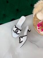 Chanel Lambskin mules in low heels - Image 2