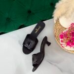 Chanel Lambskin mules in low heels