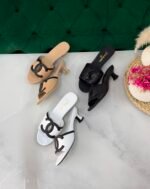 Chanel Lambskin mules in low heels - Image 5