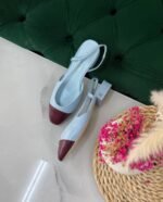 CHANEL Bicolor cap-toe slingback flats - Image 2