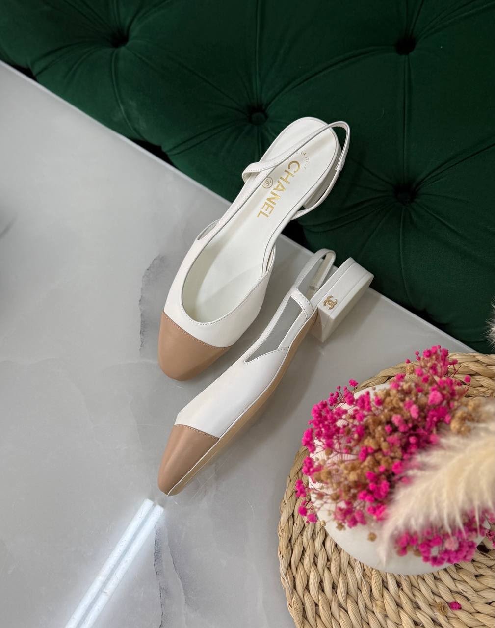 WhatsApp Image 2026-07-21 at 04.13.05 CHANEL Bicolor cap-toe slingback flats - Image 1