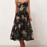 Zimmermann Luna Corset Midi Dress