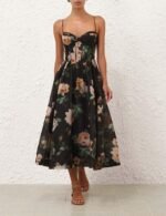 Zimmermann Luna Corset Midi Dress