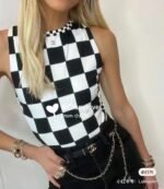 Chanel Leather Black Chain Belt - Image 4