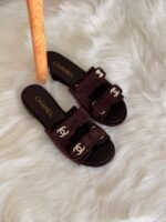 Chanel Mules Suede Kidskin - Image 2