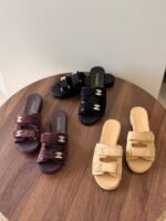 Chanel Mules Suede Kidskin - Image 4