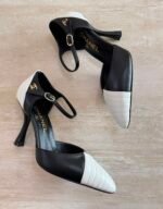 Chanel lambskin Mary Janes 2026 collection Black with White Cap toe - Image 2