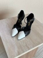 Chanel lambskin Mary Janes 2026 collection Black with White Cap toe - Image 3