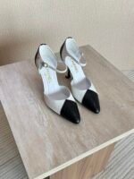 Chanel lambskin Mary Janes 2026 collection White with Black Cap toe - Image 2