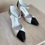 Chanel lambskin Mary Janes 2026 collection White with Black Cap toe