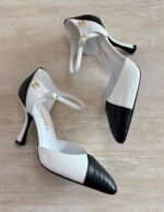 Chanel lambskin Mary Janes 2026 collection White with Black Cap toe - Image 3