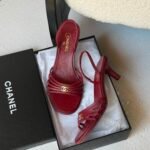 Chanel Goatskin sandals Métiers d'art 2026 collection "Burgundy"