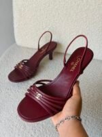 Chanel Goatskin sandals Métiers d'art 2026 collection "Burgundy" - Image 2