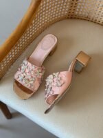 René Caovilla Cinderella Slip-on sandals with floral & butterfly crystal appliqué - Image 6