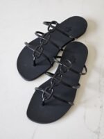 Hermès Mykonos sandals with iconic "Chaine d'Ancre" chain detail