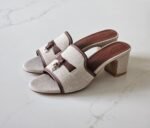 Loro Piana Summer Charms 55 sandals in Beige & Brown color - Image 2