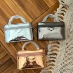 Louis Vuitton vanity pouches metallic finish & embossed monogram canvas