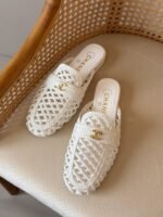 CHANEL Loafers in woven design & a signature CC logo - Image 6