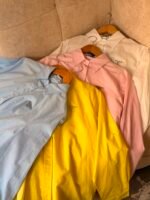 PRADA classic-collar and iconic enameled metal triangle logo Shirts - Image 2