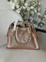 Chanel 25 Small Handbag Gained Calfskin & Gold Tone Metal - Image 6