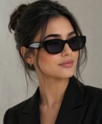 Prada PR B05S sunglasses "Black acetate pillow frame with dark grey lenses - Image 4