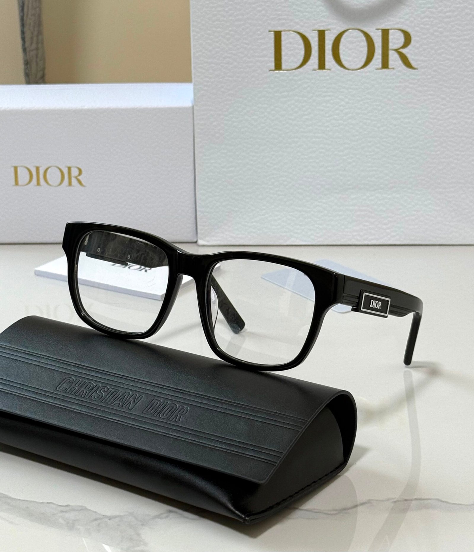 WhatsApp Image 2026-07-29 at 02.30.47 (1) Dior B23 S11 Rectangular sunglasses with a DIOR signature on the temples - Image 1
