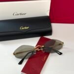 Cartier Panthére de Cartier rimless irregular sunglasses - Image 3