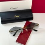 Cartier Panthére de Cartier rimless irregular sunglasses - Image 4