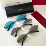 Cartier Panthére de Cartier rimless irregular sunglasses