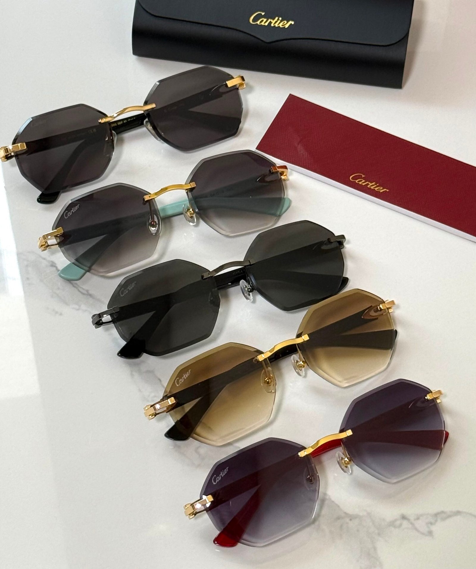 WhatsApp Image 2026-07-29 at 02.34.10 (2) Carier C40439S rimless hexagonal shape sunglasses - Image 1