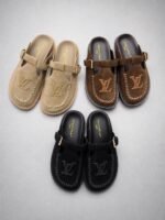 Louis Vuitton Colorado closed mules raised LV initials and artisanal stitching