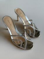 Gianvito Rossi Milano metallic leather sandals - Image 2