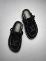 Louis Vuitton Colorado closed mules raised LV initials and artisanal stitching - Image 2