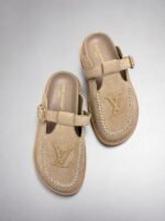 Louis Vuitton Colorado closed mules raised LV initials and artisanal stitching - Image 3