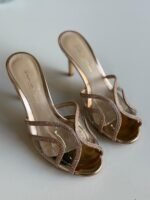 Gianvito Rossi Milano metallic leather sandals - Image 3
