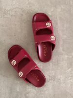 GUCCI Marmont Double G sandals adorned with crystal-encrusted logo - Image 4