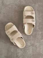 GUCCI Marmont Double G sandals adorned with crystal-encrusted logo - Image 3