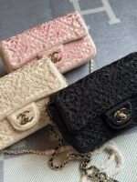 Chanel Mini flap bags with a crochet-effect weave & gold-tone iconic logo clasp - Image 4