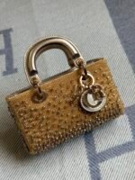 Cristian Dior Micro Lady Dior Bags with metallic leather & intricate crystal embroidery - Image 3