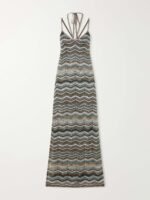 Missoni Striped Metallic Crochet-Knit Maxi Dress