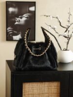 Chanel 25 HOBO Handbag crafted from luxurious "BLACK PONY HAIR" - Image 2