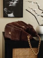 Chanel 25 HOBO Handbag crafted from luxurious "DARK BROWN PONY HAIR" - Image 4