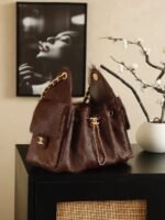 Chanel 25 HOBO Handbag crafted from luxurious "DARK BROWN PONY HAIR" - Image 3