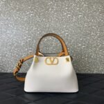 VALENTINO Garavani VLogo Signature Handbag with gold-tone VLogo hardware