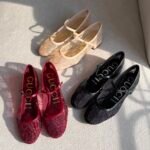 GUCCI GG Crystal Ballet Flats