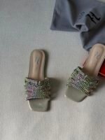Gina Visage crystal-embellished slide sandals - Image 5
